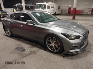 2016 Infiniti Q50 3.0t Premium with VIN JN1EV7AP0GM305466, listed as a IAAI auction lot 41778105 with 79,919 mi miles. Bid and sale history available at carsss.com. Image 1.