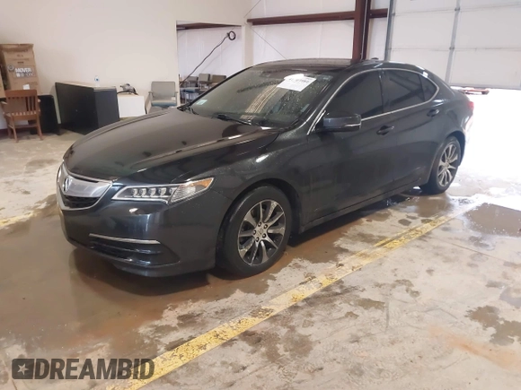 2015 Acura TLX Tech with VIN 19UUB1F5XFA003321, listed as a IAAI auction lot 41703980 with 102,227 mi miles. Bid and sale history available at carsss.com. Image 2.