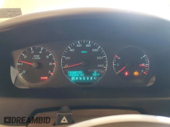 2008 Chevrolet Impala LT with VIN 2G1WC583789263562, listed as a Copart auction lot 50952685 with 143,310 mi miles and Salvage Title. Bid and sale history available at DreamBid. Image 9.