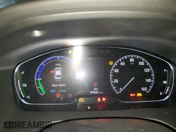 2020 Honda Insight Touring with VIN 19XZE4F92LE010417, listed as a Copart auction lot 41858125 with 75,681 mi miles and Salvage Title. Bid and sale history available at carsss.com. Image 9.