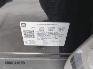 2023 Chevrolet TrailBlazer RS with VIN KL79MUSL2PB151394, listed as a IAAI auction lot 42063565 with 10,634 mi miles and . Bid and sale history available at DreamBid. Image 9.
