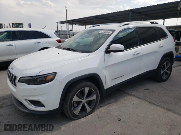 2019 Jeep Cherokee Limited with VIN 1C4PJLDN3KD160680, listed as a Copart auction lot 56546863 with 101,967 mi miles and . Bid and sale history available at DreamBid. Image 1.