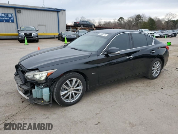 2016 Infiniti Q50 Premium with VIN JN1CV7AP7GM203024, listed as a Copart auction lot 88680715 with 163,922 mi miles and Salvage Title. Bid and sale history available at DreamBid. Image 1.