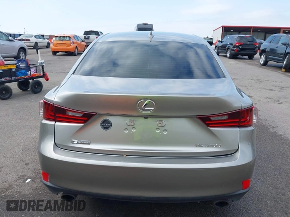 2015 Lexus IS 250 with VIN JTHBF1D29F5050317, listed as a IAAI auction lot 40681786 with 173,799 mi miles. Bid and sale history available at carsss.com. Image 16.
