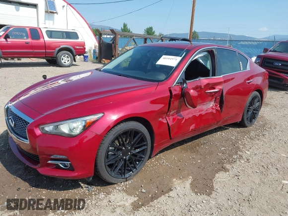 2015 Infiniti Q50 z VIN JN1BV7AR3FM419724, wystawiony jako IAAI lot #40104971 z przebiegiem 56 736 mil mil oraz . Historia ofert i sprzedaży dostępna na DreamBid. Obrazek 17.
