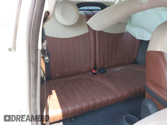 2013 FIAT 500 Lounge with VIN 3C3CFFER3DT536623, listed as a IAAI auction lot 42425991 with 87,905 mi miles and . Bid and sale history available at DreamBid. Image 8.