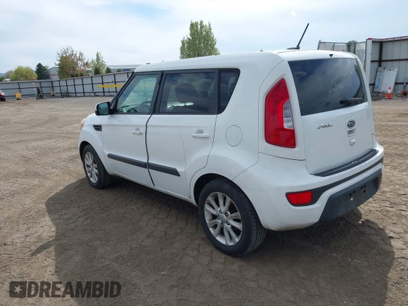 2012 Kia Soul + with VIN KNDJT2A62C7368475, listed as a IAAI auction lot 42103715 with 142,736 mi miles. Bid and sale history available at carsss.com. Image 3.
