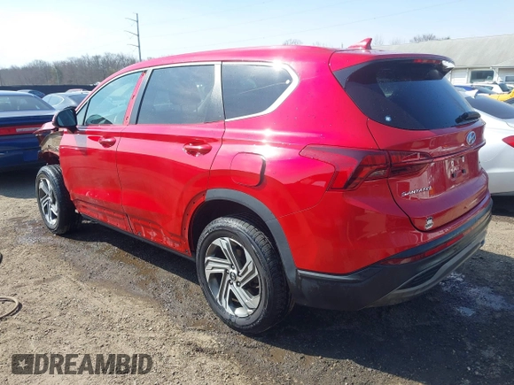 2021 Hyundai Santa Fe SE with VIN 5NMS1DAJ9MH351192, listed as a IAAI auction lot 41712920 with 54,284 mi miles. Bid and sale history available at carsss.com. Image 3.