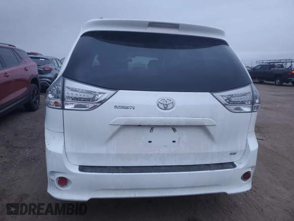 2017 Toyota Sienna SE with VIN 5TDXZ3DC4HS769359, listed as a Copart auction lot 89306885 with 99,341 mi miles and Salvage Title. Bid and sale history available at carsss.com. Image 6.
