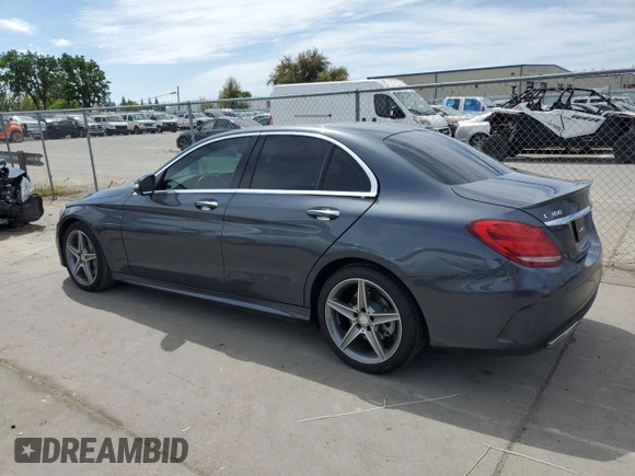 2015 Mercedes-Benz C-Class C 300 with VIN 55SWF4JBXFU080884, listed as a Copart auction lot 53074115 with 136,564 mi miles and Clean Title. Bid and sale history available at carsss.com. Image 2.