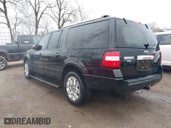 2011 Ford Expedition EL Limited with VIN 1FMJK2A54BEF33457, listed as a IAAI auction lot 41864686 with 186,278 mi miles. Bid and sale history available at carsss.com. Image 3.
