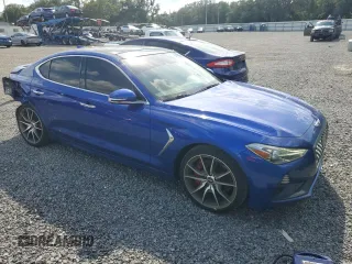 2019 Genesis G70 3.3T Advanced with VIN KMTG74LE9KU043838, listed as a Copart auction lot 71562724 with 57,376 mi miles and Non Repairable. Bid and sale history available at carsss.com. Image 4.