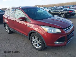 2014 Ford Escape Titanium with VIN 1FMCU9JX8EUB05561, listed as a IAAI auction lot 41602049 with 164,951 mi miles. Bid and sale history available at carsss.com. Image 1.