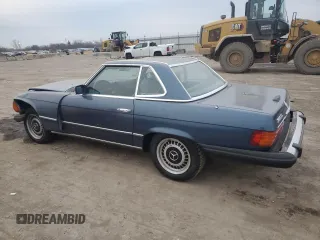 1983 Mercedes-Benz 380 SL with VIN WDBBA45A8DB028409, listed as a Copart auction lot 82230614 with 170,822 mi miles and Salvage Title. Bid and sale history available at DreamBid. Image 2.