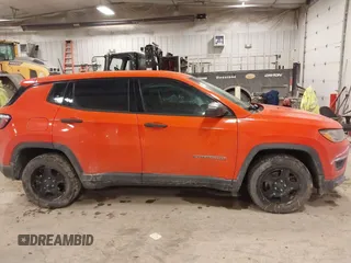 2019 Jeep Compass Sport with VIN 3C4NJCAB3KT851008, listed as a IAAI auction lot 41275348 with 86,318 mi miles and . Bid and sale history available at DreamBid. Image 13.