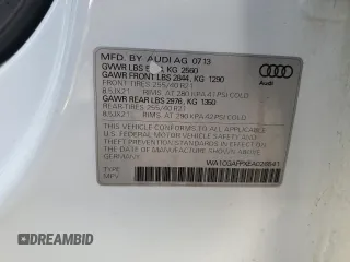 2014 Audi SQ5 Premium Plus with VIN WA1CGAFPXEA026541, listed as a Copart auction lot 78918504 with 105,836 mi miles and Salvage Title. Bid and sale history available at carsss.com. Image 14.