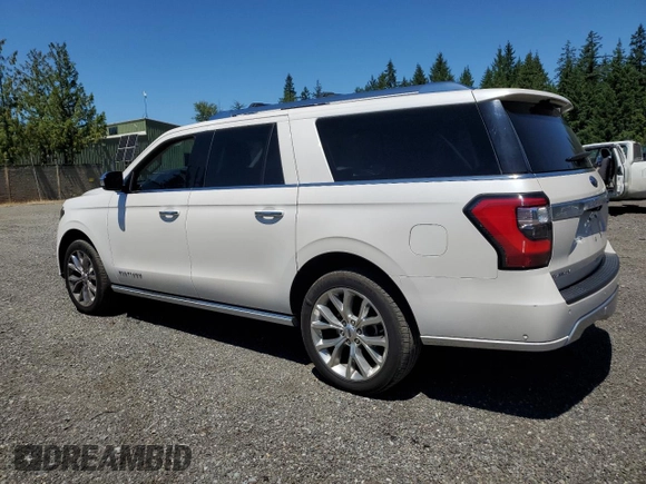 2019 Ford Expedition Max Platinum with VIN 1FMJK1MT7KEA23687, listed as a Copart auction lot 63277945 with 85,937 mi miles and Salvage title. Bid and sale history available at DreamBid. Image 2.