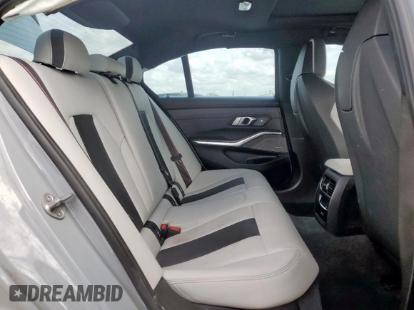 2023 BMW M3 Competition xDrive with VIN WBS43AY00PFN57168, listed as a Copart auction lot 50732415 with 28,453 mi miles and Salvage title. Bid and sale history available at DreamBid. Image 10.