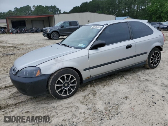 2000 Honda Civic DX z VIN 2HGEJ6443YH110889, wystawiony jako Copart lot #59706655 z przebiegiem 42 202 mil mil oraz Szkoda całkowita • Salvage title. Historia ofert i sprzedaży dostępna na DreamBid. Obrazek 1.
