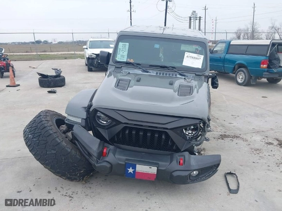 2022 Jeep Gladiator Rubicon with VIN 1C6JJTBG1NL144375, listed as a IAAI auction lot 41588807 with 47,373 mi miles. Bid and sale history available at carsss.com. Image 12.