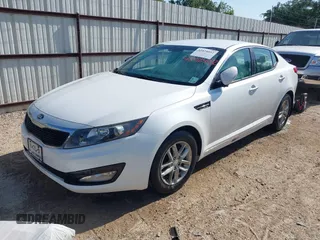 2013 Kia Optima LX with VIN KNAGM4A79D5374408, listed as a IAAI auction lot 42024032 with 109,798 mi miles. Bid and sale history available at carsss.com. Image 2.