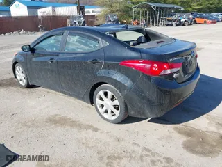 2012 Hyundai Elantra GLS with VIN 5NPDH4AE8CH083096, listed as a IAAI auction lot 41857602 with 87,746 mi miles. Bid and sale history available at carsss.com. Image 3.