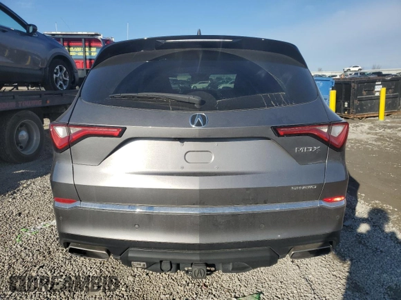 2022 Acura MDX w/Advance Package with VIN 5J8YE1H88NL003790, listed as a Copart auction lot 46874405 with 80,621 mi miles and Salvage Title. Bid and sale history available at carsss.com. Image 6.