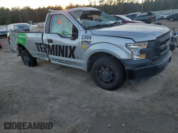 2016 Ford F-150 XL with VIN 1FTNF1CF9GKD66841, listed as a Copart auction lot 84487704 with 0 mi miles and Salvage Title. Bid and sale history available at carsss.com. Image 4.