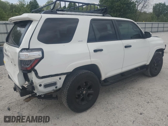 2023 Toyota 4Runner SR5 Premium with VIN JTENU5JR0P6153775, listed as a Copart auction lot 53680035 with 22,662 mi miles and Salvage title. Bid and sale history available at DreamBid. Image 3.