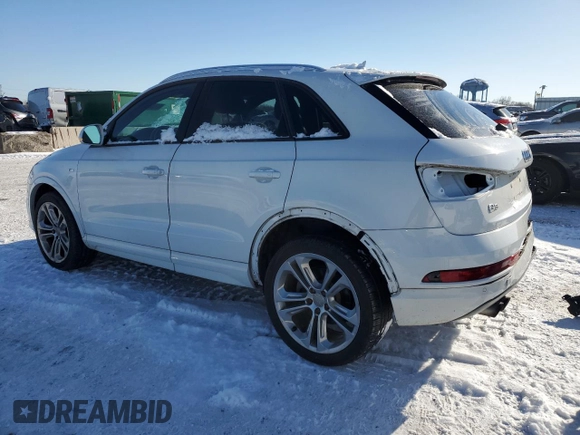 2018 Audi Q3 Premium with VIN WA1BCCFS0JR014031, listed as a Copart auction lot 87606595 with 52,690 mi miles and Salvage title. Bid and sale history available at DreamBid. Image 2.