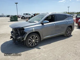 2018 GMC Terrain Denali z VIN 3GKALSEX7JL152735, wystawiony jako Copart lot #53746125 z przebiegiem 79 480 mil mil oraz Szkoda całkowita • Salvage title. Historia ofert i sprzedaży dostępna na DreamBid. Obrazek 1.