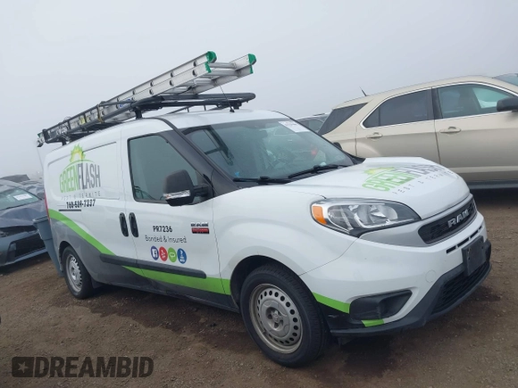 2022 Ram ProMaster City Cargo with VIN ZFB636VP6N6W03133, listed as a IAAI auction lot 41529406 with 27,876 mi miles and . Bid and sale history available at DreamBid. Image 13.