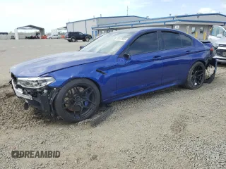 2019 BMW M5 z VIN WBSJF0C58KB448366, wystawiony jako Copart lot #50417885 z przebiegiem 59 061 mil mil oraz Szkoda całkowita • Salvage title. Historia ofert i sprzedaży dostępna na DreamBid. Obrazek 1.