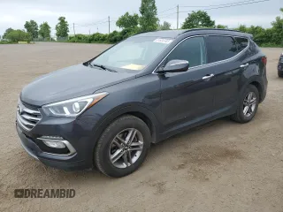 2017 Hyundai Santa Fe 2.4L with VIN 5XYZU3LB2HG442469, listed as a Copart auction lot 61604745 with 202,047 mi miles and Salvage title. Bid and sale history available at DreamBid. Image 1.