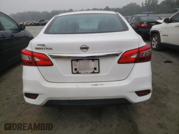 2017 Nissan Sentra S with VIN 3N1AB7AP5HY294244, listed as a Copart auction lot 59719275 with 166,506 mi miles and Salvage title. Bid and sale history available at DreamBid. Image 6.