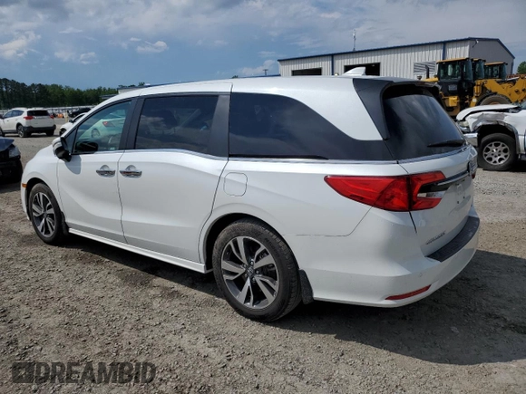 2022 Honda Odyssey Touring with VIN 5FNRL6H87NB040726, listed as a Copart auction lot 57038425 with 37,069 mi miles and Salvage title. Bid and sale history available at DreamBid. Image 2.