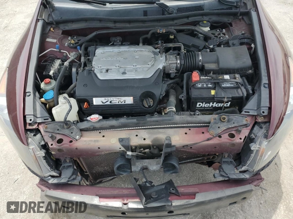 2011 Honda Accord EX-L with VIN 1HGCP3F86BA013180, listed as a Copart auction lot 64095235 with 124,742 mi miles and Salvage title. Bid and sale history available at DreamBid. Image 11.