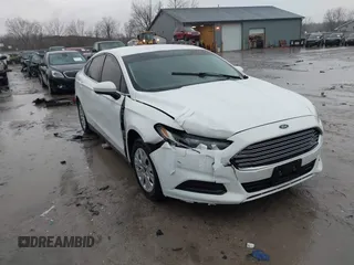 2013 Ford Fusion S with VIN 3FA6P0G7XDR185131, listed as a IAAI auction lot 41929624 with 158,178 mi miles. Bid and sale history available at carsss.com. Image 1.