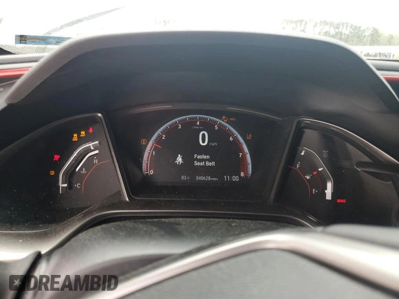 2020 Honda Civic Si with VIN 2HGFC1E52LH706108, listed as a Copart auction lot 51036085 with 40,628 mi miles and Salvage Title. Bid and sale history available at DreamBid. Image 9.