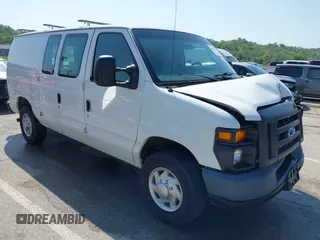 2011 Ford Econoline Cargo Commercial with VIN 1FTNE2EL1BDA91913, listed as a IAAI auction lot 42113703 with 158,619 mi miles and . Bid and sale history available at DreamBid. Image 1.