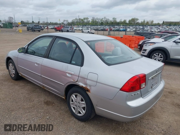 2003 Honda Civic LX with VIN 2HGES16533H571332, listed as a IAAI auction lot 42153221 with 202,926 mi miles. Bid and sale history available at carsss.com. Image 3.
