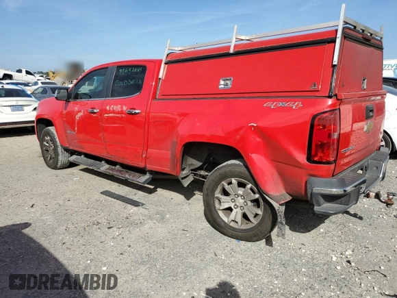 2016 Chevrolet Colorado 4WD LT with VIN 1GCGTCE37G1121820, listed as a Copart auction lot 47380275 with 188,535 mi miles and Salvage Title. Bid and sale history available at carsss.com. Image 2.