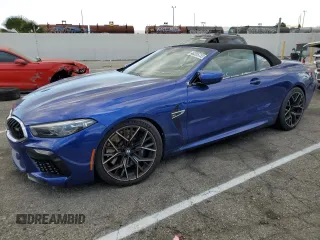 2020 BMW M8 Competition z VIN WBSDZ0C05LCD34011, wystawiony jako Copart lot #40355733 z przebiegiem Nie podano mil oraz . Historia ofert i sprzedaży dostępna na DreamBid. Obrazek 1.