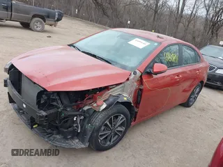 2024 Kia Forte LX with VIN 3KPF24AD9RE730734, listed as a IAAI auction lot 41699841 with 17,600 mi miles. Bid and sale history available at carsss.com. Image 2.