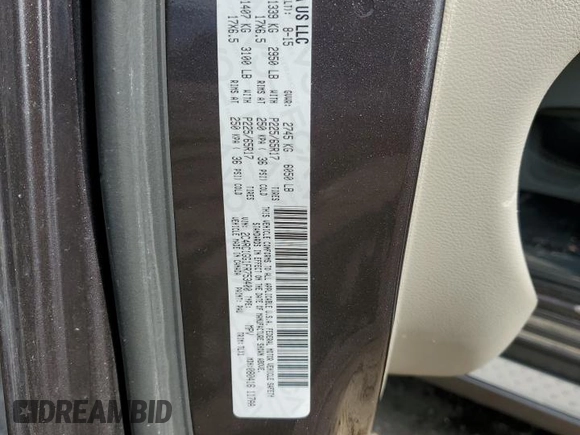 2015 Chrysler Town & Country Limited Platinum with VIN 2C4RC1GG1FR753400, listed as a Copart auction lot 54749855 with 146,561 mi miles and Clean Title. Bid and sale history available at carsss.com. Image 14.