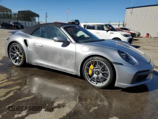 2021 Porsche 911 Turbo S with VIN WP0CD2A95MS263671, listed as a Copart auction lot 49399805 with 0 mi miles and Salvage Title. Bid and sale history available at carsss.com. Image 4.