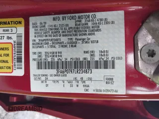 2020 Ford Fusion SE z VIN 3FA6P0T97LR234873, wystawiony jako IAAI lot #41510333 z przebiegiem 65 243 mil mil oraz . Historia ofert i sprzedaży dostępna na DreamBid. Obrazek 9.