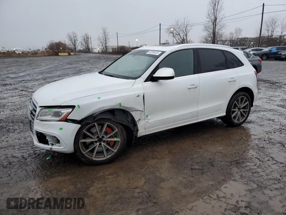 2016 Audi SQ5 Premium Plus with VIN WA1CCAFP1GA041122, listed as a Copart auction lot 82203424 with 153,404 mi miles and Salvage Title. Bid and sale history available at carsss.com. Image 1.