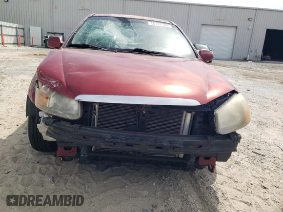 2009 Kia Spectra EX with VIN KNAFE221195634069, listed as a Copart auction lot 46187164 with 180,655 mi miles and Salvage Title. Bid and sale history available at carsss.com. Image 5.
