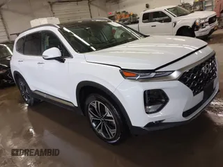 2020 Hyundai Santa Fe SEL with VIN 5NMS3CAA0LH150395, listed as a IAAI auction lot 41579769 with 57,161 mi miles. Bid and sale history available at carsss.com. Image 1.